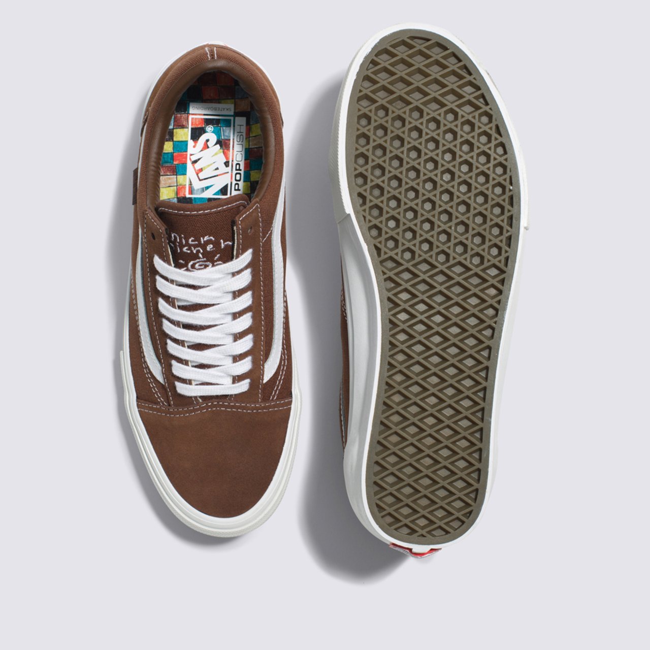 Dark brown vans top