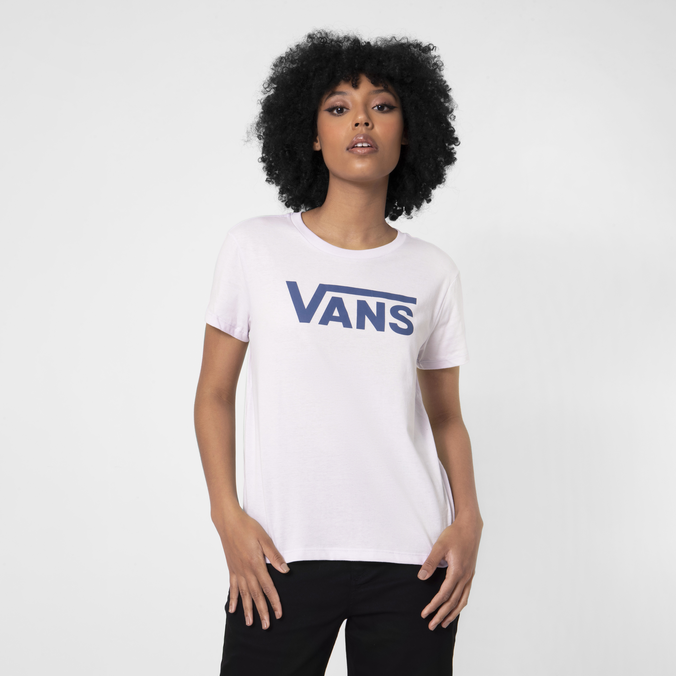 Camiseta Flying V Crew Tee Lavender Fog