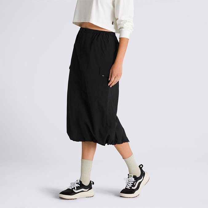 Saia Riley Parachute Cargo Skirt Upland Black