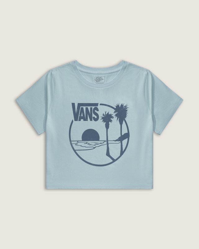 Camiseta Manga Curta Baby Tee Sano  Dawn Mist