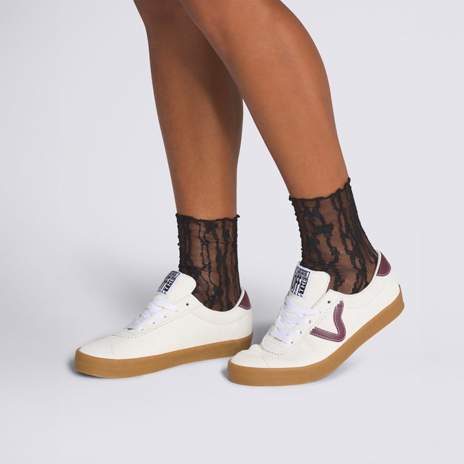 Meia Lacy Half Crew Black