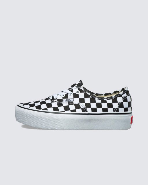 Tênis Authentic Plataforma Checkerboard True White | Vans