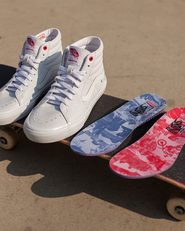 Tênis Skate Sk8-Hi Vans X Xaparral White