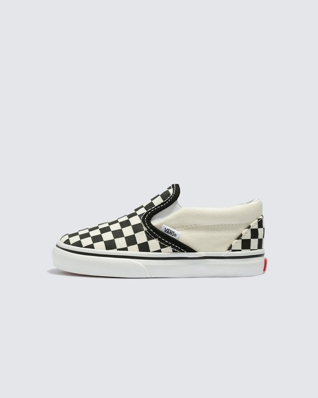 Tênis Slip-On Infantil Checkerboard Black White