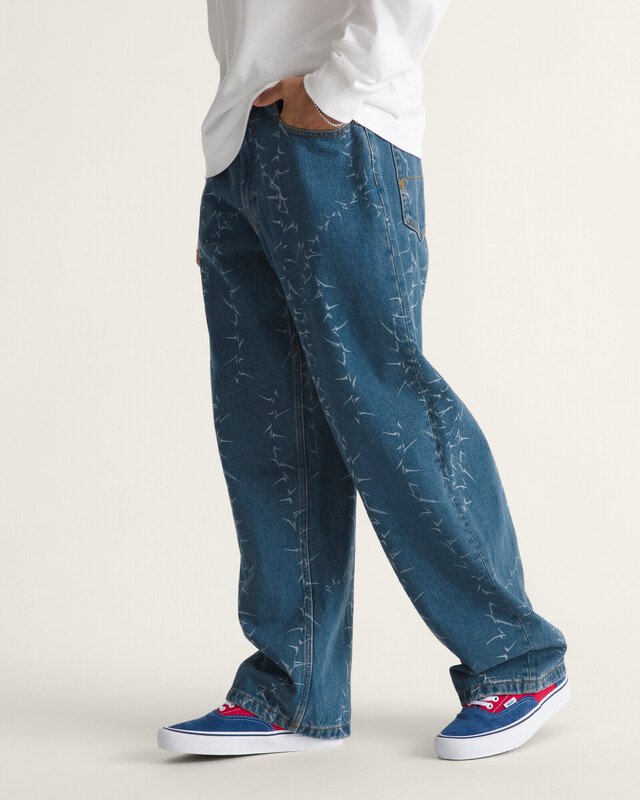 Calça Check 5 Baggy Denim Vintage Indigo | Vans