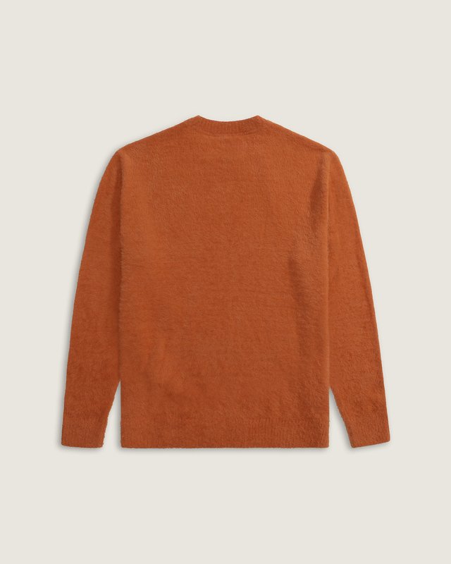 Casaco Elmsford Solid Crew Cardigan Upland Auburn