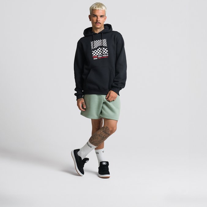 Moletom Sao Paulo Dual Checkerboard Po Hoodie Cidades Black
