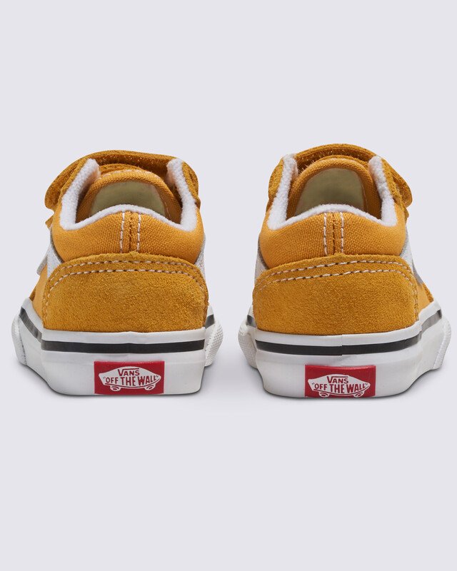 Tênis Old Skool V Infantil Checkerboard Golden Glow