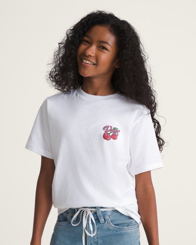 Camisa Manga Curta Cherry Shack White Infanti