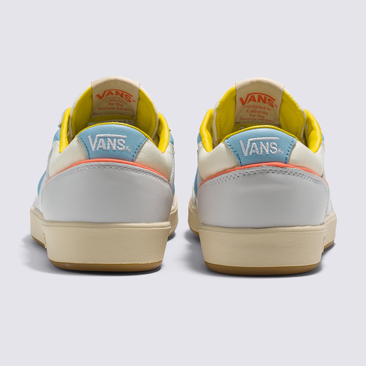 Blue white and yellow vans sales