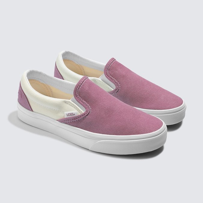 Tenis Slip On Joyful Denim Light Pink Vans