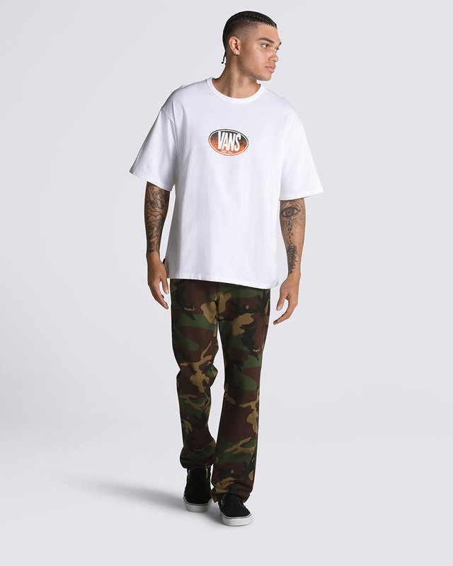 Camiseta Off The Wall Gradient Logo Loose Ss Sk8 Weareaway White