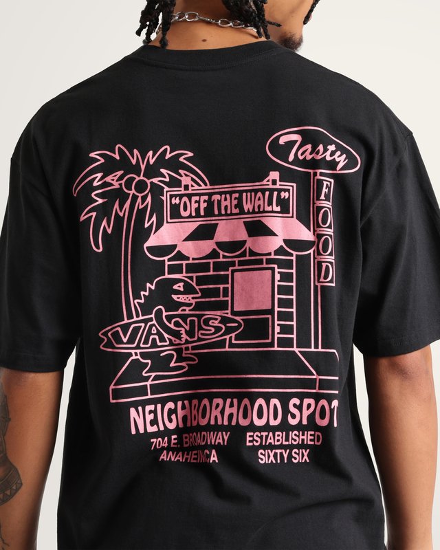 Camiseta Manga Curta Food Spot Black