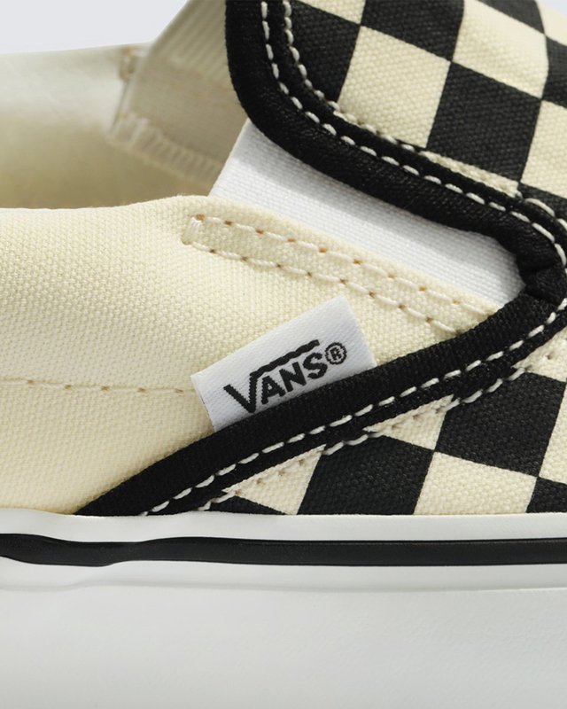 Tênis Slip-On Checkerboard Black White