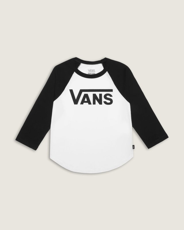 Camiseta Flying V 3/4 Raglan White Black