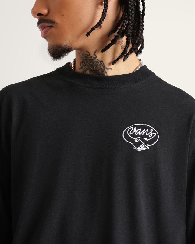 Camiseta Manga Longa Skate Br Loose Black