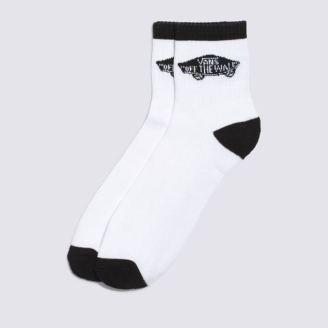 Meia Vans Art Half Crew 39/44 White-Black