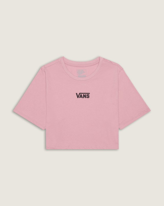 Camiseta Ss Flying V Crew Crop Ii Pink Dawn