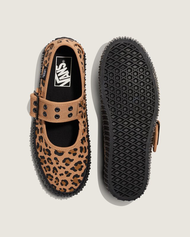 Tênis Mary Jane Creeper Grunge Core Leopard