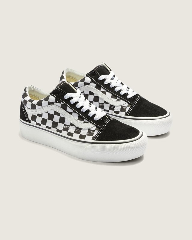 Tênis Old Skool Plataforma Black True White