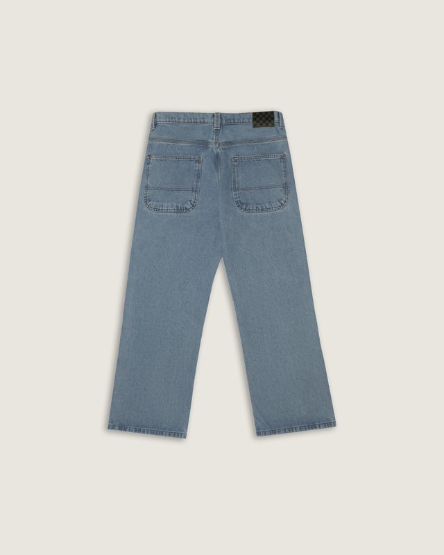 Calça Skate Loose Bootcut Denim Stone Wash