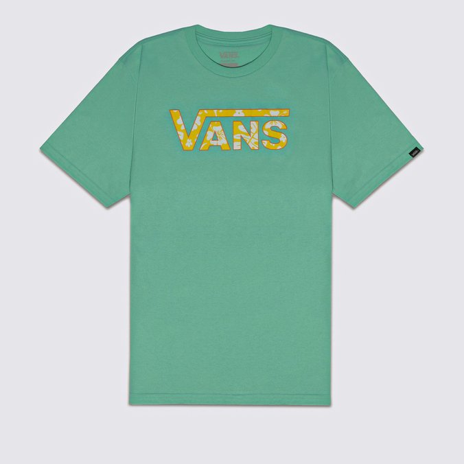 Camiseta Vans Classic Logo Fill Waterfall Infantil