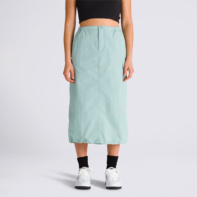 Saia Riley Parachute Cargo Skirt Upland Gray Mist