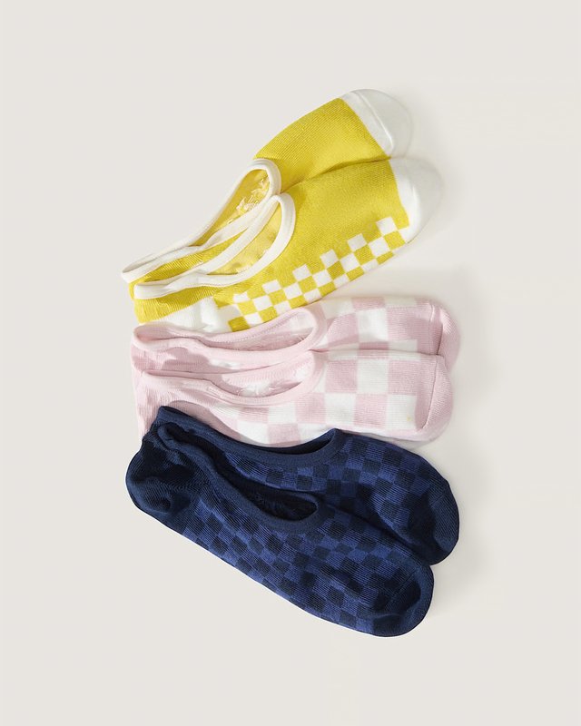 Meia Canoodle Vans Check Dusty Gold (3 pares)