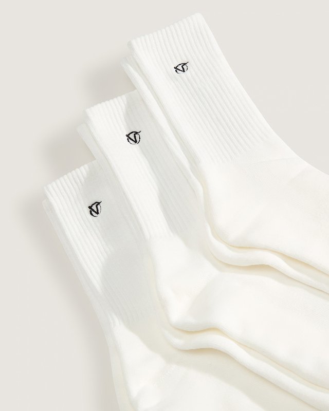 Meia Vans X Rowan Crew White (3 pares)