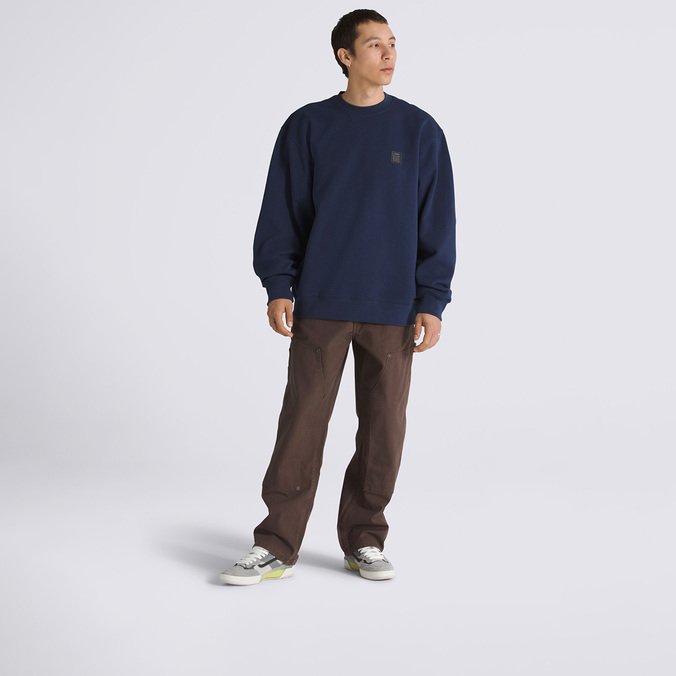 Moletom Skate Ave Crew Neck Fleece Dress Blues