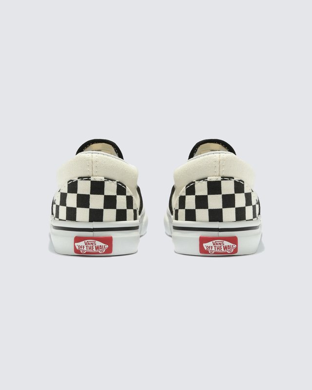 Tênis Slip-On Infantil Checkerboard Black White