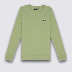 O estilo “Off The Wall” é referência dentro e fora das pistas de skate. O Moletom Flying V Classic Crew Winter Pear é o complemento ideal para os seus clássicos Vans. Peça ideal para esquentar os dias mais frios com estilo. Proporcionando conforto e ajuste perfeito, o moletom feminino permite composições em um estilo casual para relaxar ou aquele estilo mais despojado e descontraído, para a prática de esportes. O modelo careca é confeccionado em poliéster e algodão, com aplicação de rib no punho, barra e gola. Aplicação de patch bordado frontal na altura do peito no lado esquerdo, com logotipo original Vans em “Drop V”. Traz aplicação de etiqueta tecida Vans na lateral.