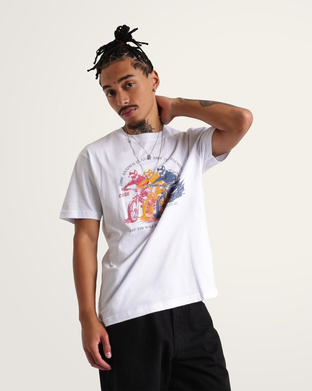 Camiseta Manga Curta Dead Sailor BMX White