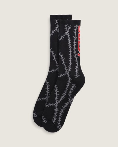 Meia Murray Crew Faded Black combina construção em knit com cano médio e sola acolchoada para conforto e suporte ao longo do dia. O modelo traz composição em algodão, poliéster, nylon e elastano que proporciona toque macio, respirabilidade e elasticidade. Detalhes funcionais incluem acabamento jacquard com logo VANS e reforço na sola para amortecimento discreto. Design autêntico, descontraído e versátil para complementar looks com conforto.