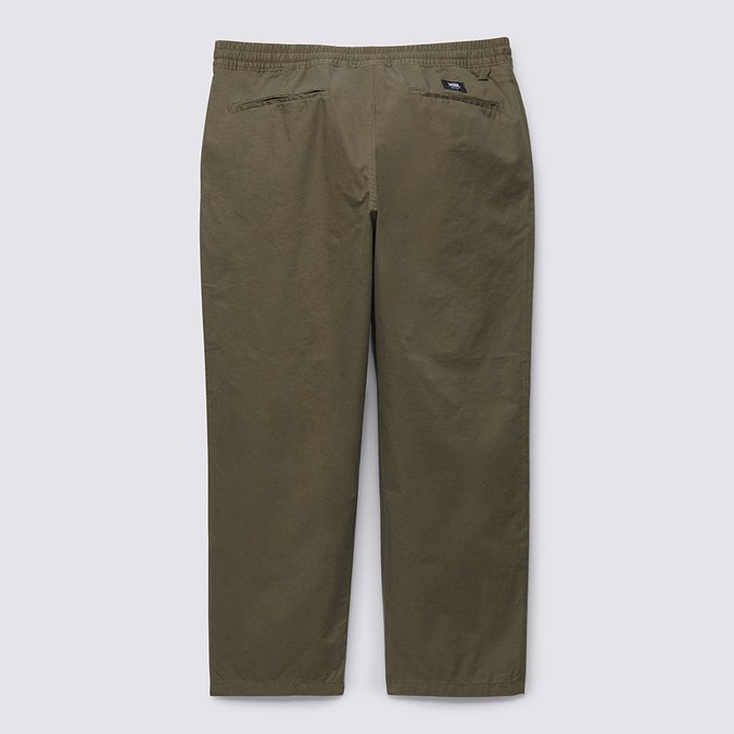 Calça Range Loose Cropped Elastic Waist Grape Leaf