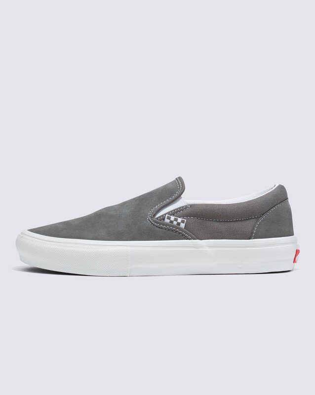 Tênis Skate Slip-On Pewter True White