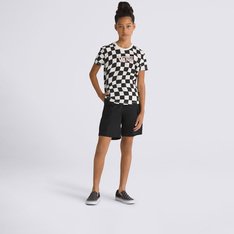 Camiseta Warped 66 Checkerboard Crew Girls Warped Checkerboard Black