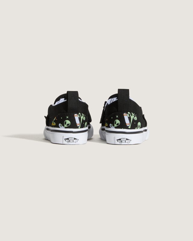 Tênis Slip-On Kids Glow Cosmic Cruisers Black Green Infantil