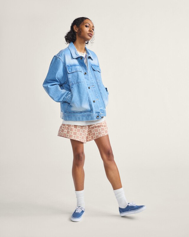 Jaqueta Lx Mcavoy Trucker Light Stonewash Denim | Vans