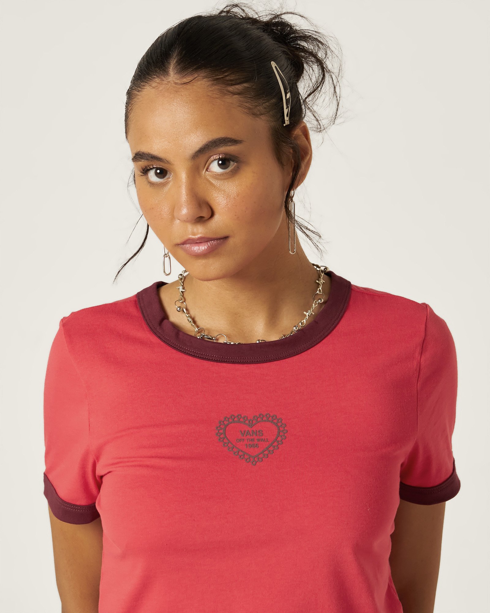 Camiseta Manga Curta Lacey Daze Crimson Haze | Vans