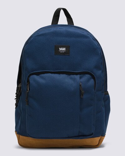 A Mochila Old Skool Trek Backpack Upland Dress Blues está destinada a se tornar sua nova favorita. Esta mochila clássica apresenta um design multifuncional de dois bolsos com um organizador na frente, um bolso interno deslizante, capa para notebook de 15'' e um bolso lateral para garrafa de água. O modelo em dois tons e os detalhes tradicionais, como a etiqueta tecida Vans, trazem estilo para este design icônico. A equipe da Vans estabeleceu metas ambiciosas de sustentabilidade. Grandes ou pequenos, todos os esforços resultam em mudanças positivas. Para ganhar o logotipo do globo Checkerboard, pelo menos 30% do produto deve ser feito de um ou uma combinação de materiais reciclados, renováveis ??e/ou regenerativos. Para saber mais sobre a Vans® e sua jornada em direção a materiais sustentáveis, acesse www.vans.com.br/sustentabilidade.