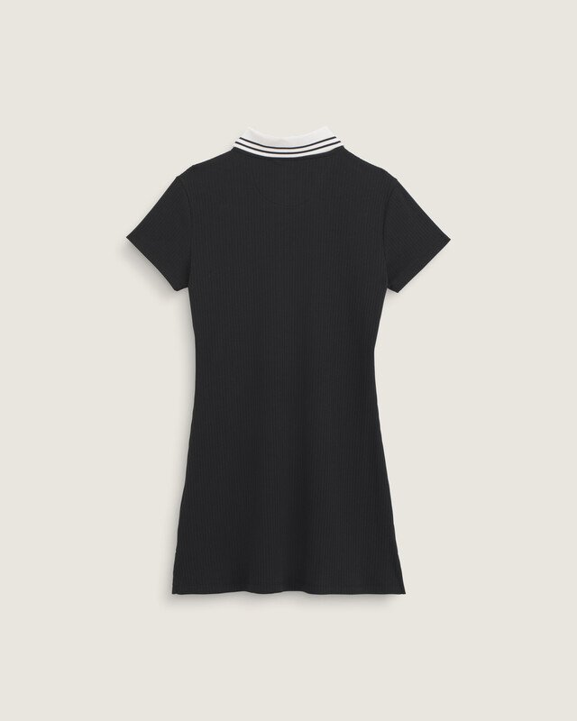 Vestido Manga Curta Priscilla Collard Solid Black