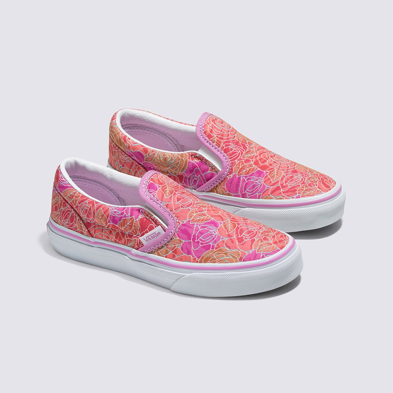 Vans rosa cheap slip on
