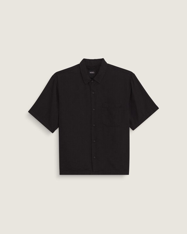 Camisa Manga Curta Van Doren Tencel Check Black | Vans