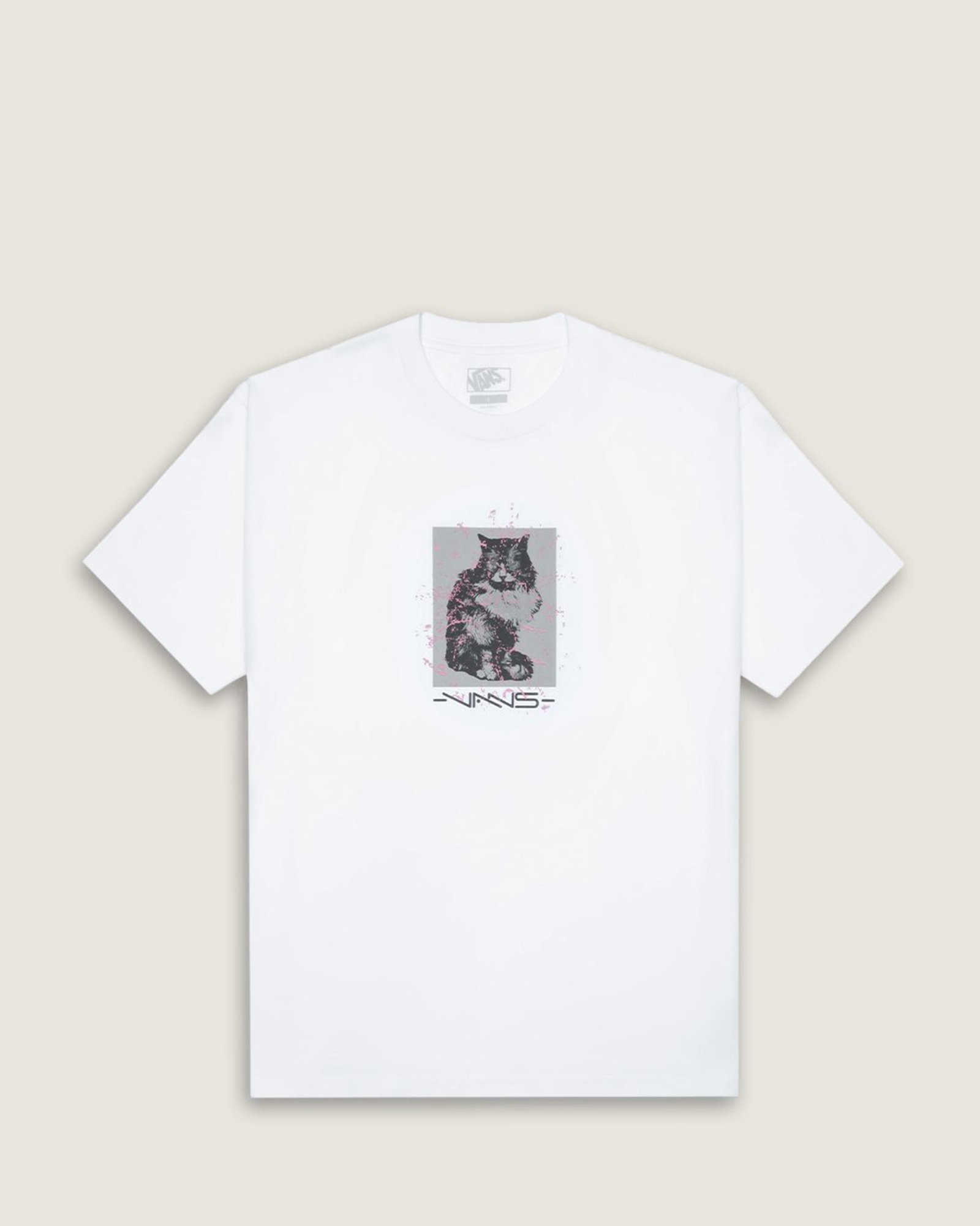 blanc❁ ページ Camiseta Ss Feline White | Vans