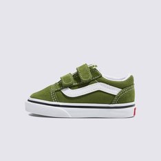 Os fechos das alças criam um ajuste adequado para crianças com esse tênis icônico com sidestripe! O Tênis Old Skool Pesto Infantil revive o icônico tênis com sidestripe, trocando os cadarços tradicionais por fechos duplos em velcro. Feito com parte superior exclusiva de camurça e lona, o tênis de cano baixo mantém o legado clássico, proporcionando um ajuste fácil e calce seguro, mantendo os pequenos confortáveis o dia todo.