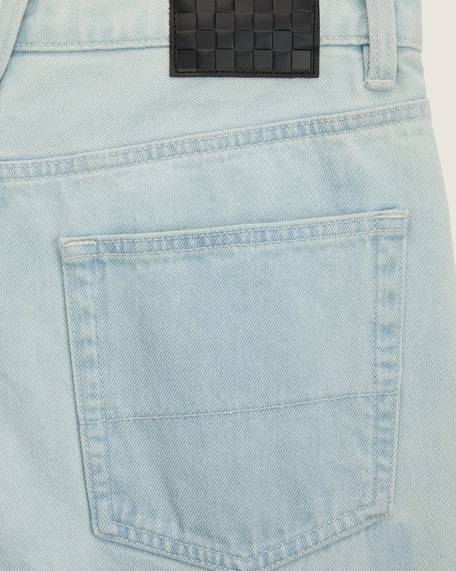 Calça Check 5 Loose Denim Blue Ice