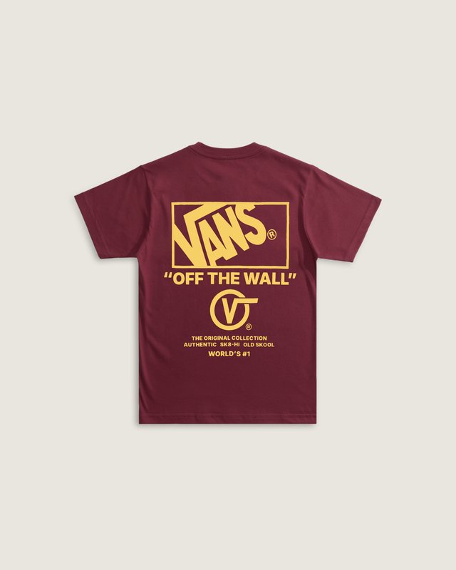 Camiseta Manga Curta Stacked Hi Bordeaux Infantil