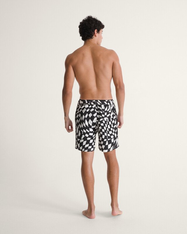 Boardshort Elastic Primary Ii Black White