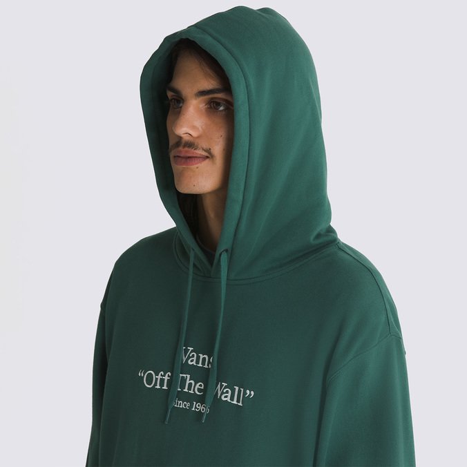 Moletom Quoted Loose Po Bistro Green White